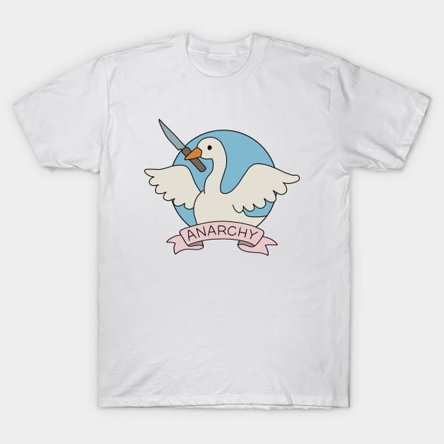 Anarchy - Goose T-Shirt by valentinahramov